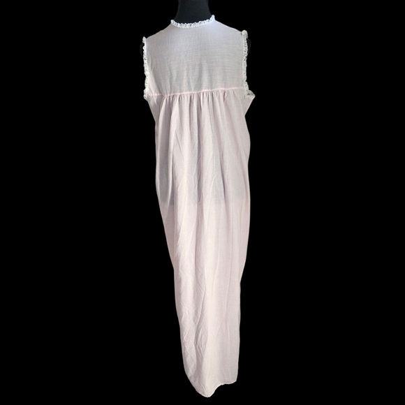 Unbranded Vintage Soft Pink Sleeveless Chemise Size Small - Picture 3 of 3